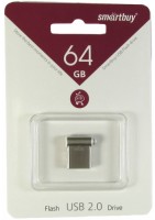 Флешка USB 2.0 SmartBuy Wispy 64Gb Silver