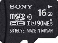 Карта памяти Sony microSDHC 16Gb Сlass10 + адаптер SR-16UY3A