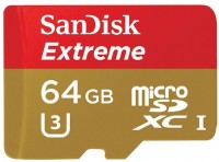 Карта памяти SanDisk microSDXC 64Gb Class 10 + adapter (SDSQXNE-064G-GN6AA)