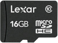 Карта памяти Lexar microSDHC 16Gb Class10+адаптер