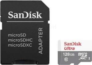 Карта памяти SanDisk Ultra microSDXC 128Gb Class 10 (SDSQUNB-128G-GN6TA)