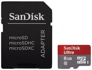 Карта памяти SanDisk MicroSDHC 8Gb 48Mb/s Ultra
