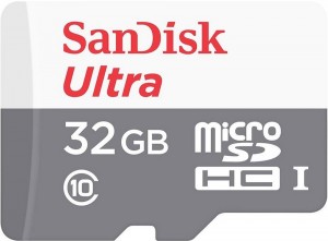 Карта памяти SanDisk microSDHC 32Gb class 10 Ultra SDSQUNB-032G-GN3MA + adapter