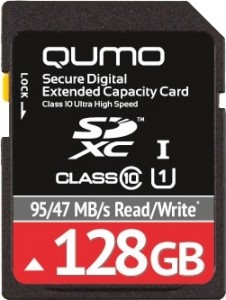 Карта памяти Qumo SDXC Class 10 UHS Class 1 128GB