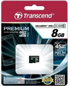 Карта памяти Transcend TS8GUSDCU1 8Gb Class 10 UHS-I 300x Premium