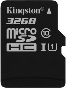 Карта памяти Kingston SDCS/32GB+адаптер