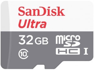 Карта памяти SanDisk microSDHC 32GB UHS-I SDSQUNS-032G-GN3MN