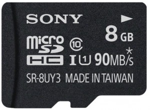 Карта памяти Sony microSDHC 8Gb Class 10 UHS-I SR8UY3AT