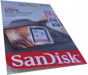 Карта памяти SanDisk SDHC 16Gb class 10 Ultra 80 SDSDUNC-016G-GN6IN нарушена упаковка