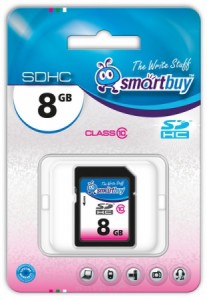 Карта памяти SmartBuy SDHC 8Gb Class 10