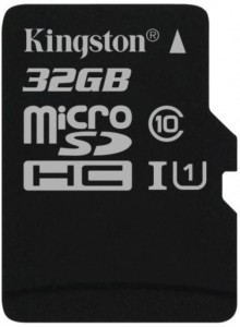 Карта памяти Kingston microSDHC Class 10 (SDC10G2/32GBSP)