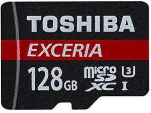 Карта памяти Toshiba Exceria MicroSDXC 128Gb THN-M302R1280EA M302 + адаптер