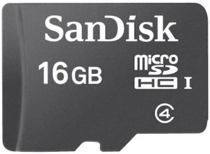 Карта памяти SanDisk microSDHC 16Gb Class 4 (SDSDQM-016G-B35)