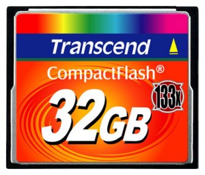 Карта памяти Transcend CF 32Gb 133X TS32GCF133