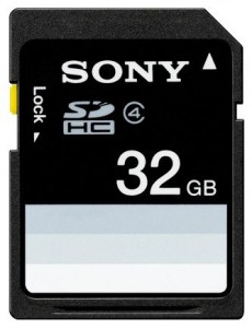 Карта памяти Sony SDHC 32Gb Class 4 SF32N4
