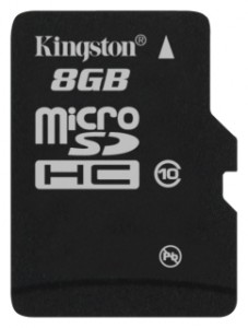 Карта памяти Kingston SDC10/8GBSP