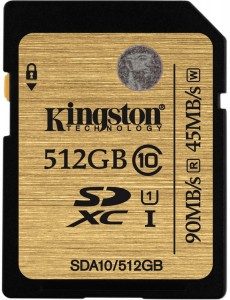 Карта памяти Kingston SDA10/512GB microSDXC Class10 512Gb