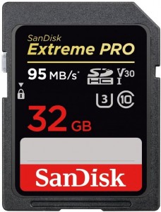 Карта памяти SanDisk SDHC 32Gb class 10 Extreme Pro SDSDXXG-032G-GN4IN
