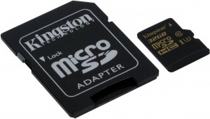 Карта памяти Kingston microSDXC 32Gb Class10 SDCG/32GB + адаптер