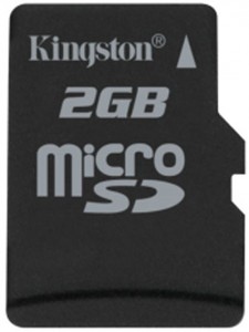 Карта памяти Kingston microSD 2Gb + adapter