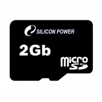 Карта памяти Silicon Power microSD 2Gb