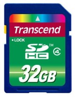 Карта памяти Transcend SDHC 32Gb Class 4