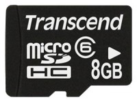 Карта памяти Transcend microSDHC 8Gb Class 6