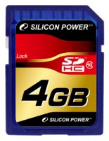 Карта памяти Silicon Power SDHC 4Gb Class 10