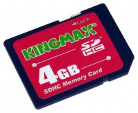 Карта памяти Kingmax SDHC 4Gb Class 4