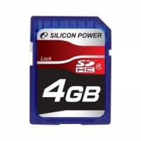 Карта памяти Silicon Power SDHC 4Gb Class 4