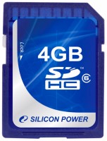 Карта памяти Silicon Power SDHC 4Gb Class 6