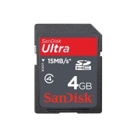 Карта памяти SanDisk SDHC 4Gb Class 6 Ultra