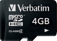 Карта памяти Verbatim microSDHC 4GB Class 4