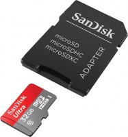 Карта памяти SanDisk Ultra MicroSDHC 32Gb class 10 Android + adapter (SDSDQUAN-032G-G4A)