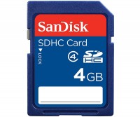 Карта памяти SanDisk SDHC 4Gb Class 4