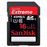 Карта памяти SanDisk SDHC 16Gb Class 10 Extreme