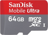 Карта памяти SanDisk Mobile Ultra microSDXC UHS-I 64GB SDSDQUA-064G-U46A + адаптер