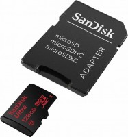 Карта памяти SanDisk SDSDQUI-128G-G46 with SD Adapter