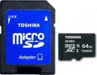 Карта памяти Toshiba microSDXC 64Gb Class10 + adapter