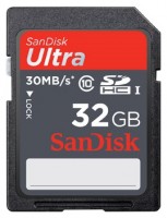 Карта памяти SanDisk SDHC 32Gb Class 10 Ultra