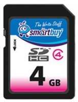 Карта памяти SmartBuy SDHC 4Gb Class 4