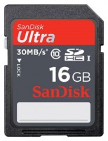 Карта памяти SanDisk SDHC 16Gb Class 10 Ultra