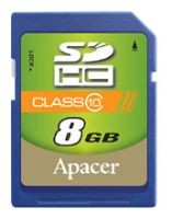 Карта памяти Apacer SDHC 8Gb Class 10