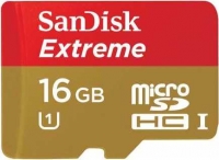 Карта памяти SanDisk Extreme microSDHC 16Gb Class10 SDSDQXL-016G-G46A