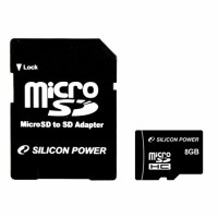 Карта памяти Silicon Power microSD 8Gb Class 4