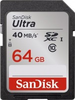 Карта памяти SanDisk SDSDUN-064G-G46 Ultra SDXC Class 10 UHS-I  64Gb