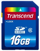 Карта памяти Transcend SDHC 16Gb Class 6