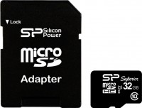 Карта памяти Silicon Power Superior microSDHC 32GB UHS Class 1 Class 10 + SD adapter