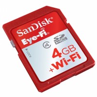 Карта памяти SanDisk SDHC 4Gb Class 4 Eye-Fi  Wi-Fi