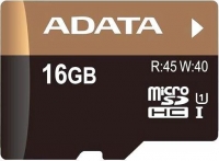 Карта памяти A-Data Premier microSDHC 16GB Class 10 UHS-I + Adapter